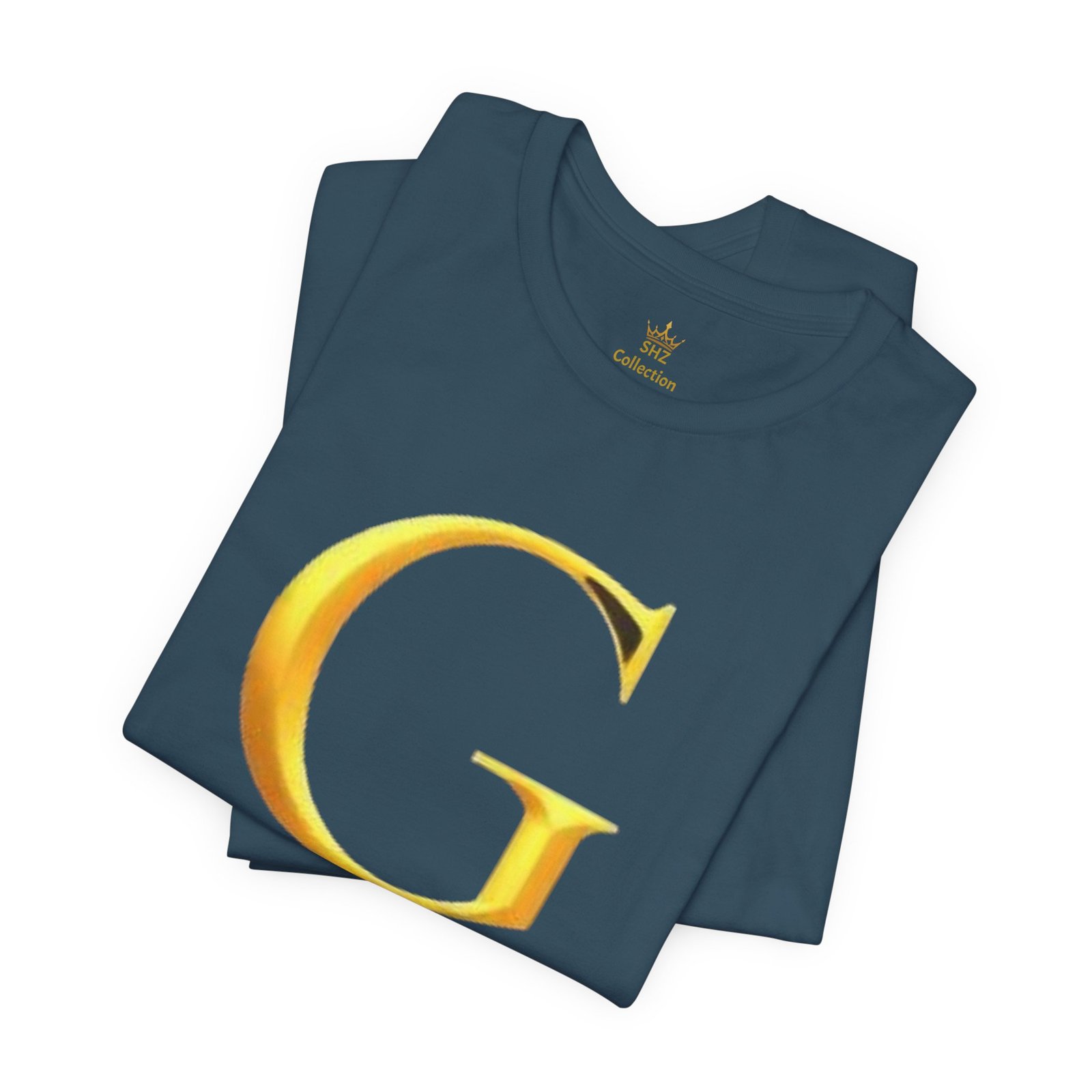 Gold Letter G T-Shirt — Monogram Initial Tee - Image 51