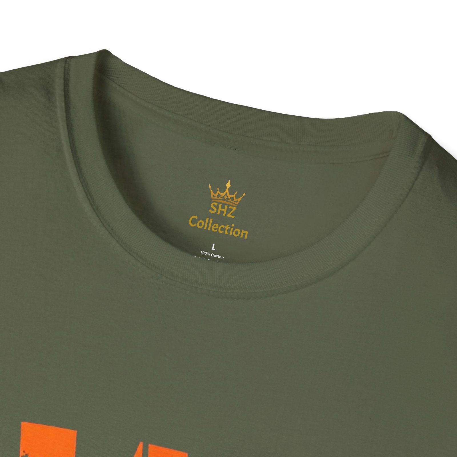 Distressed Orange 'W' Graphic T-Shirt - Image 35