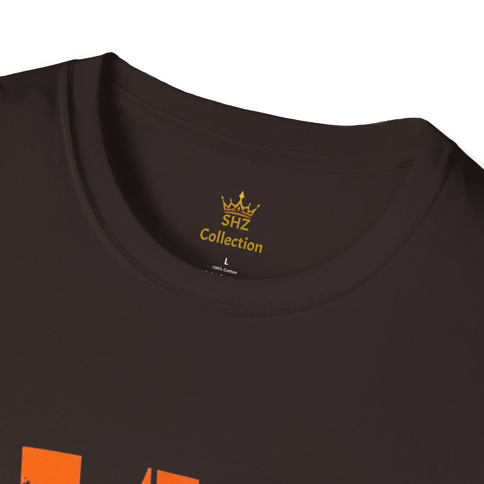 Distressed Orange 'W' Graphic T-Shirt - Image 19
