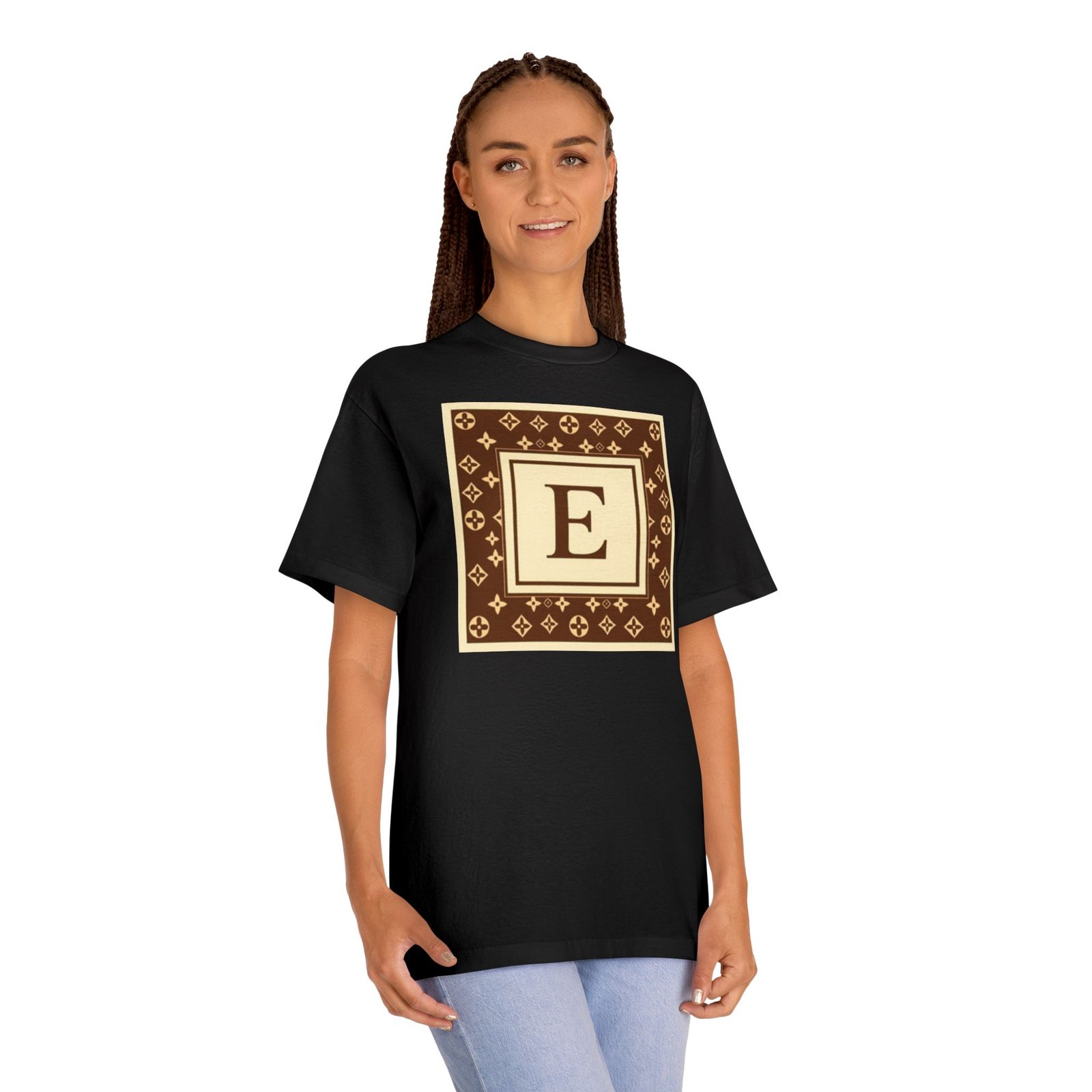 Monogram 'E' Luxury Pattern Tee