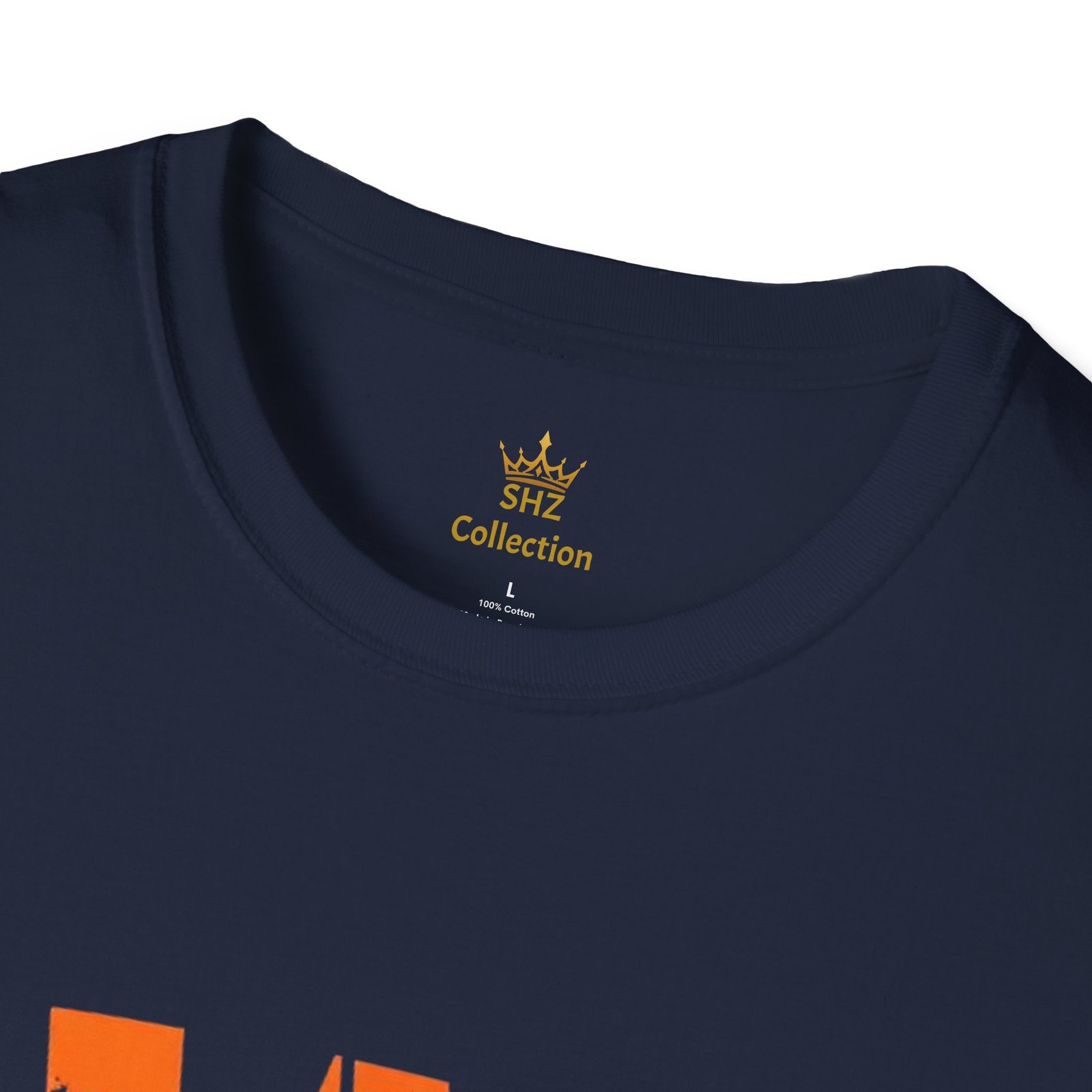Distressed Orange 'W' Graphic T-Shirt - Image 83