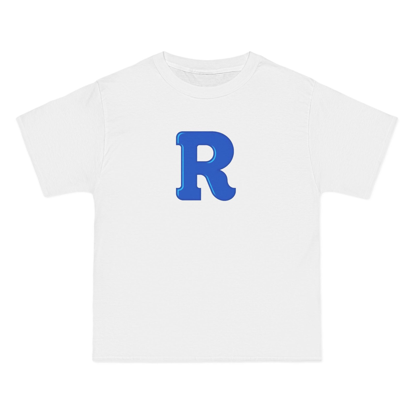 Blue Letter R Initial T-Shirt — Monogram Graphic Tee - Image 4