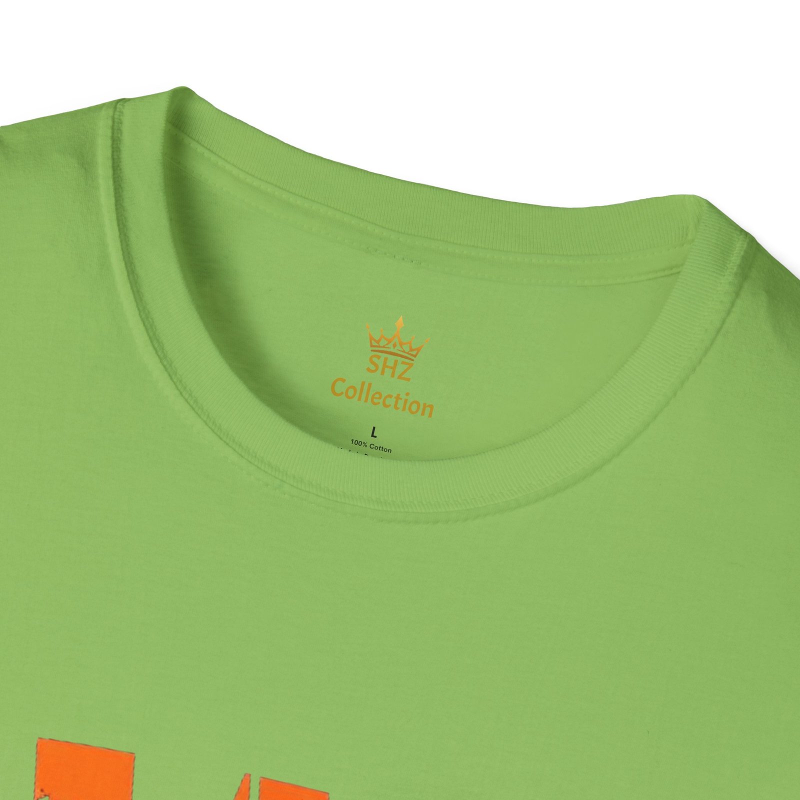 Distressed Orange 'W' Graphic T-Shirt - Image 43