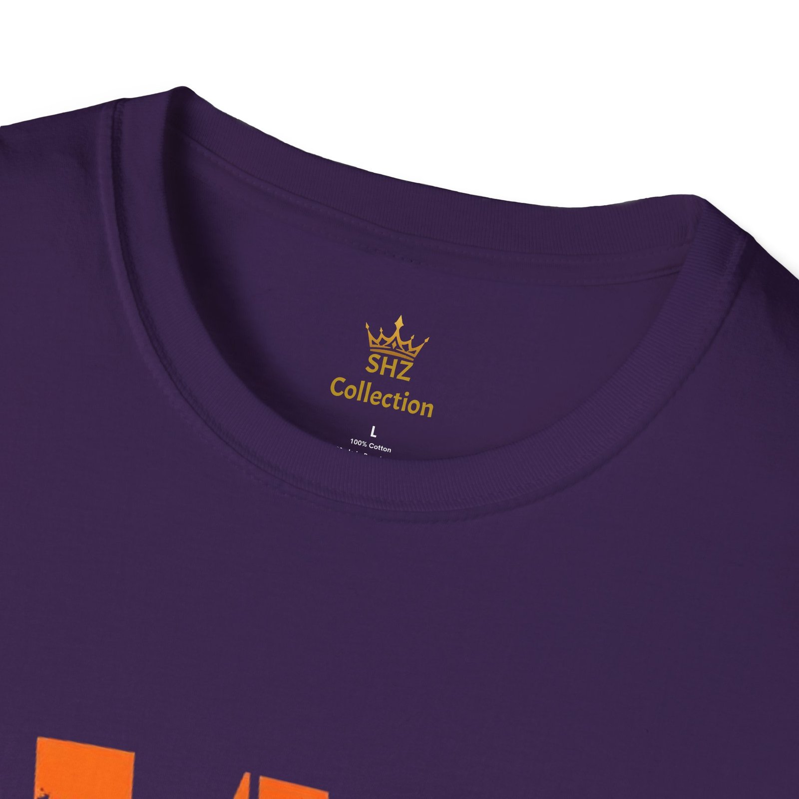 Distressed Orange 'W' Graphic T-Shirt - Image 91