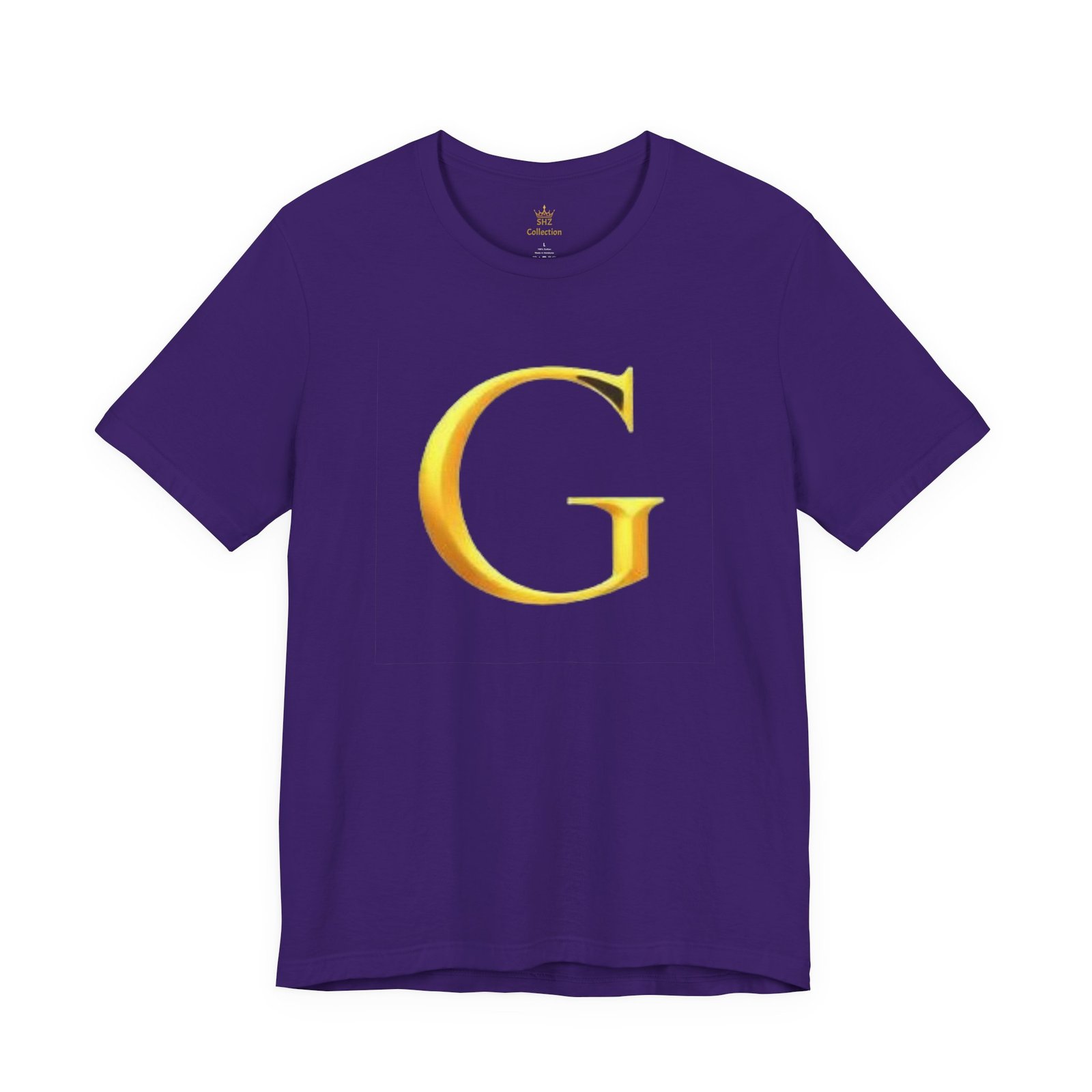 Gold Letter G T-Shirt — Monogram Initial Tee - Image 65