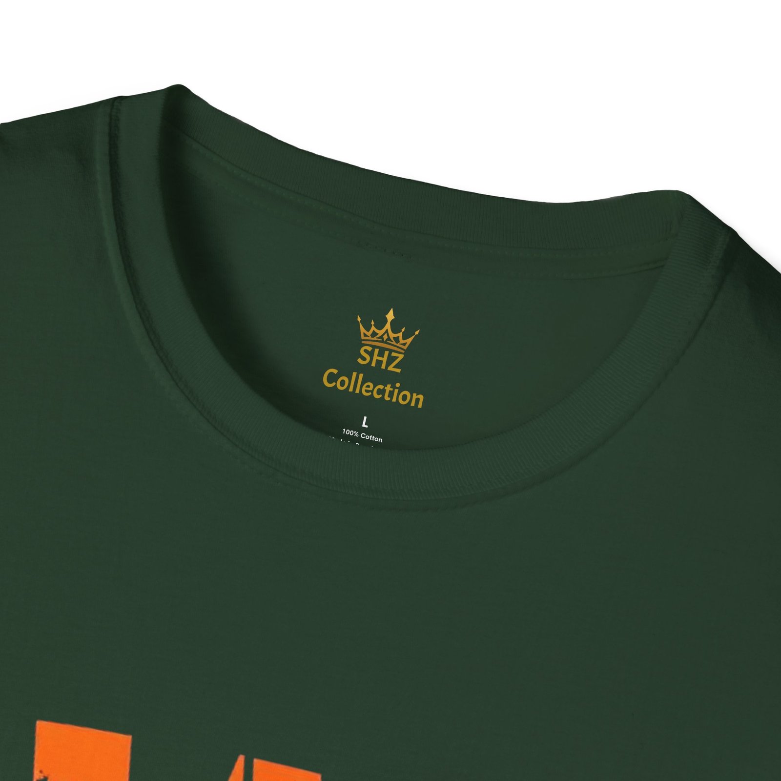 Distressed Orange 'W' Graphic T-Shirt - Image 51