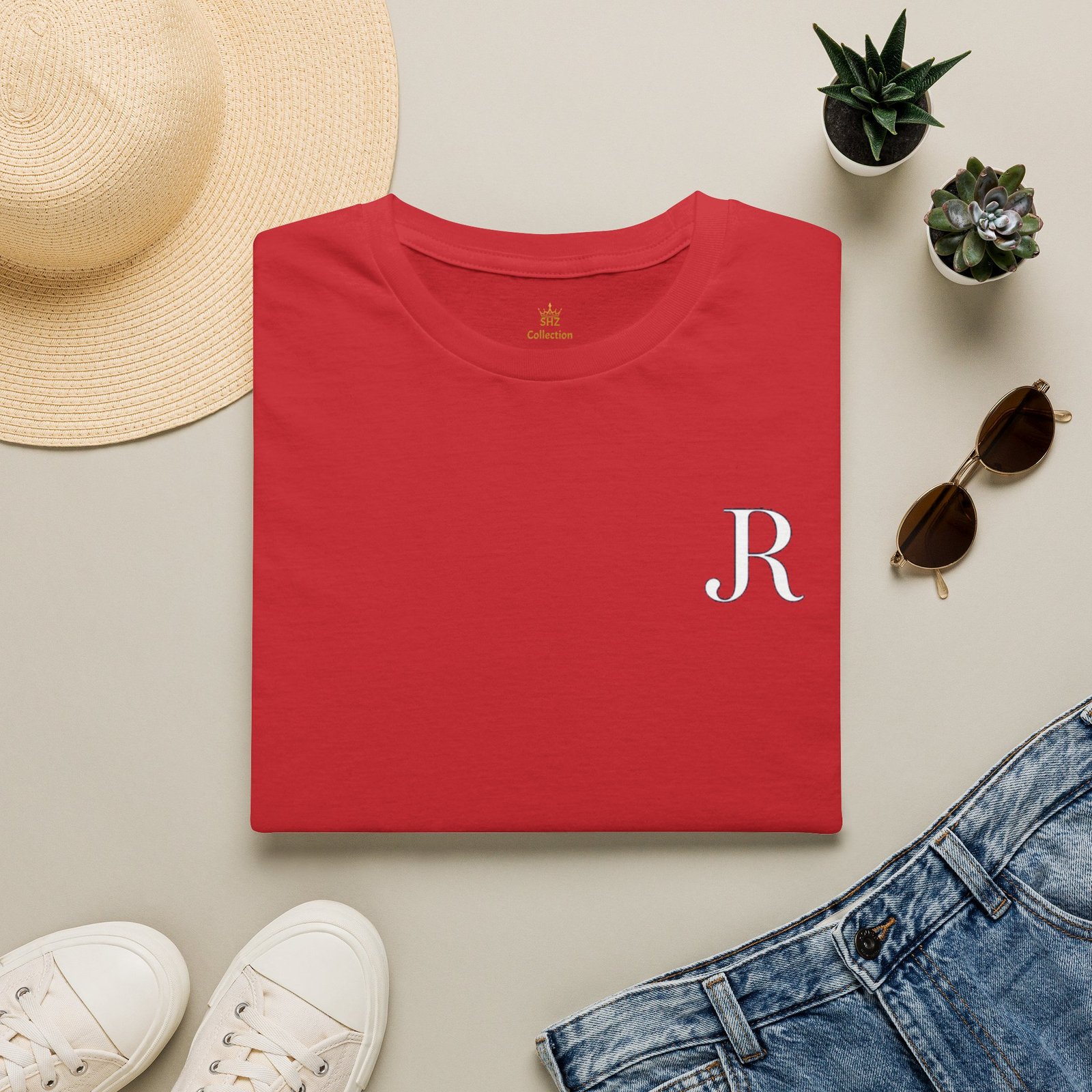 Minimal Monogram 'R' T-Shirt - Image 68