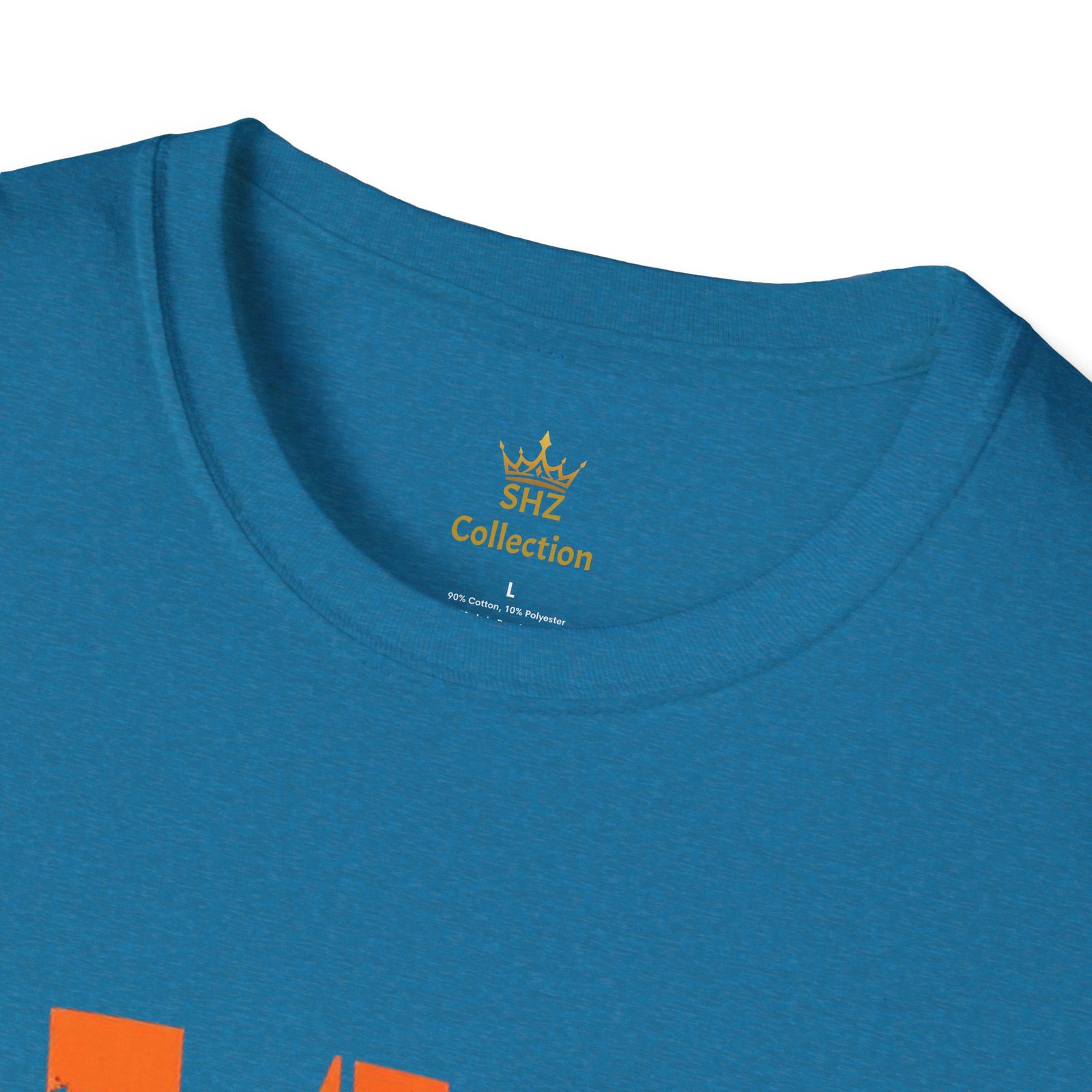Distressed Orange 'W' Graphic T-Shirt - Image 67