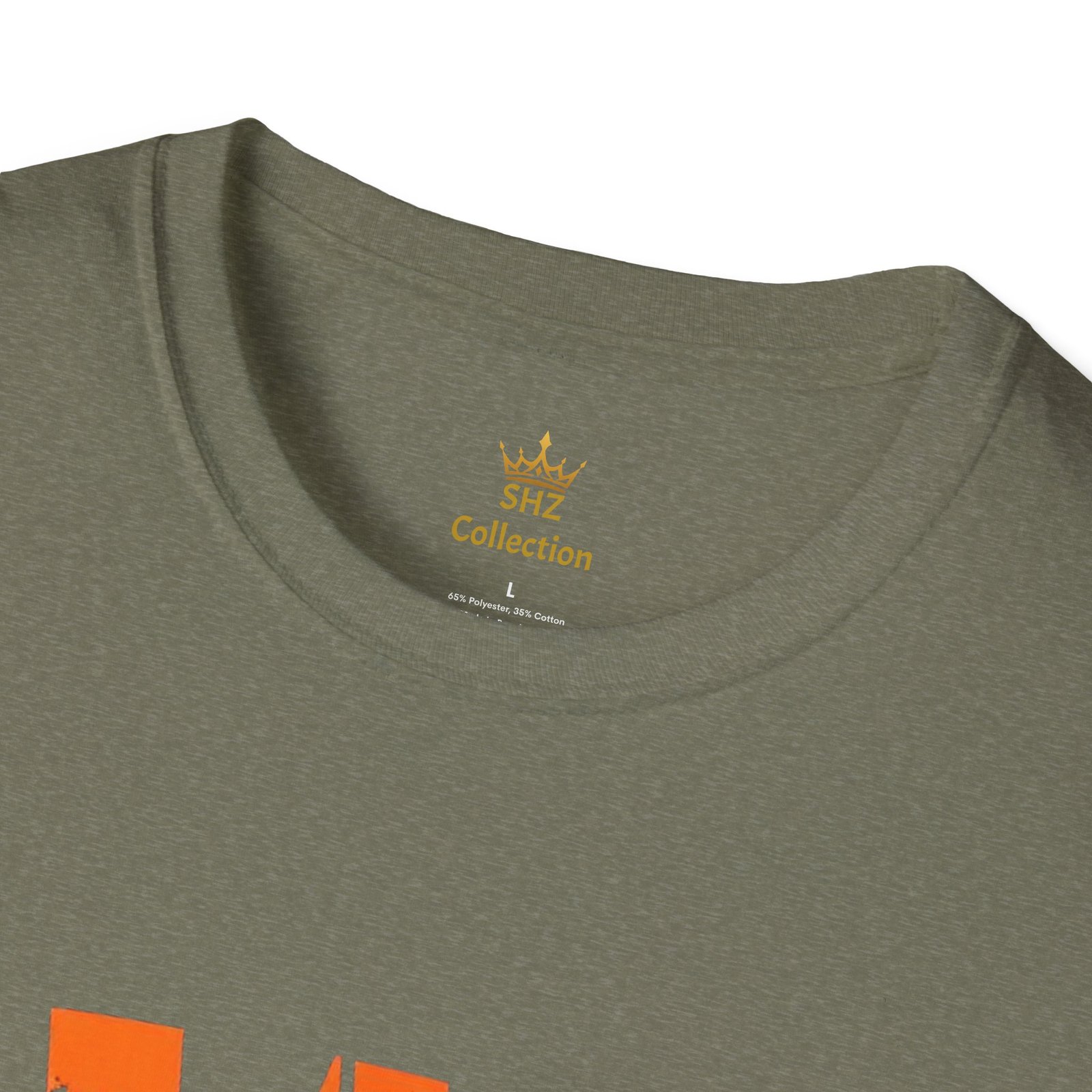 Distressed Orange 'W' Graphic T-Shirt - Image 27