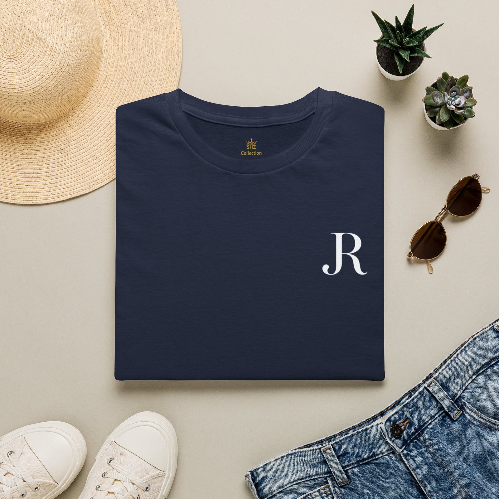 Minimal Monogram 'R' T-Shirt - Image 52