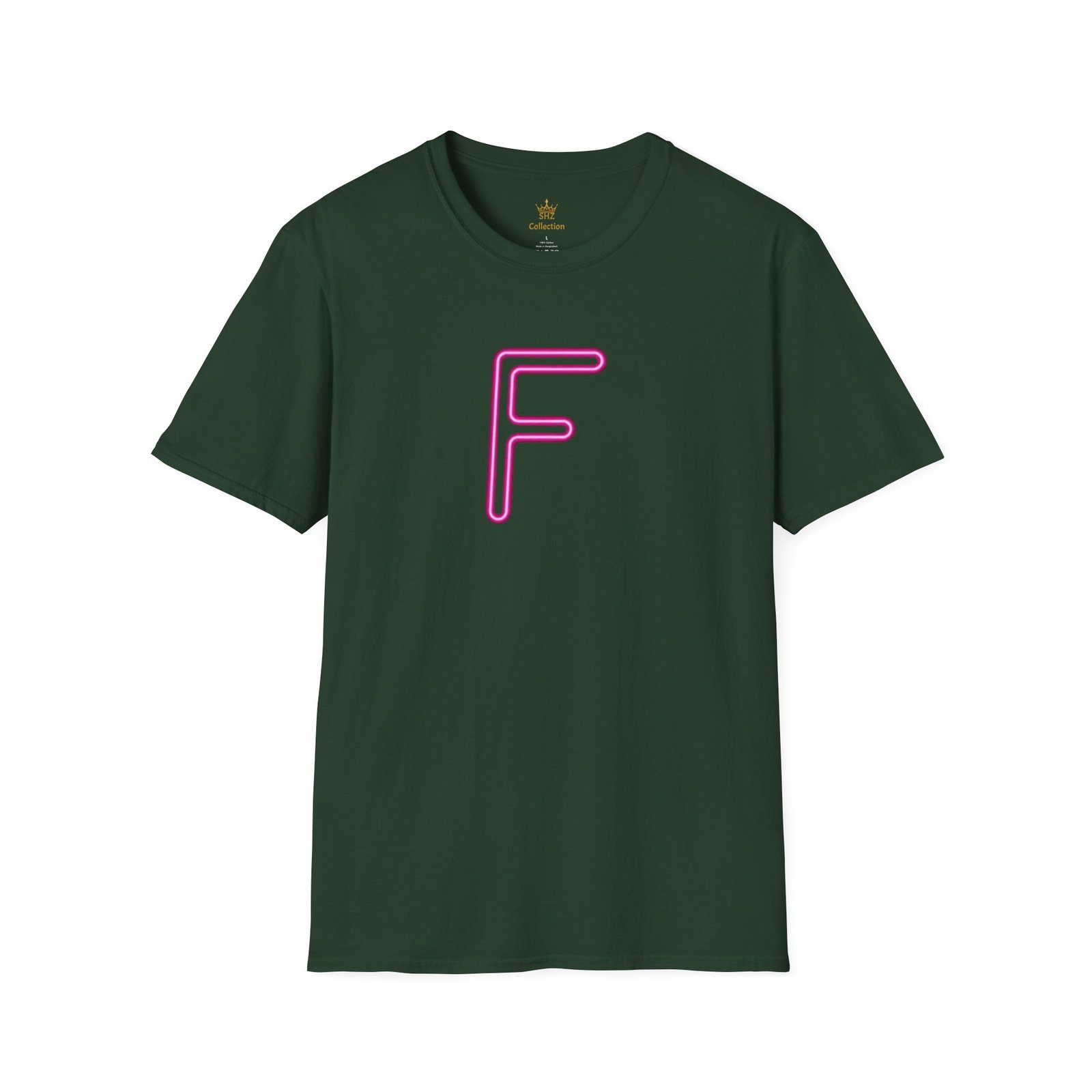 Neon Pink 'F' Graphic T-Shirt — Retro Letter Tee - Image 9