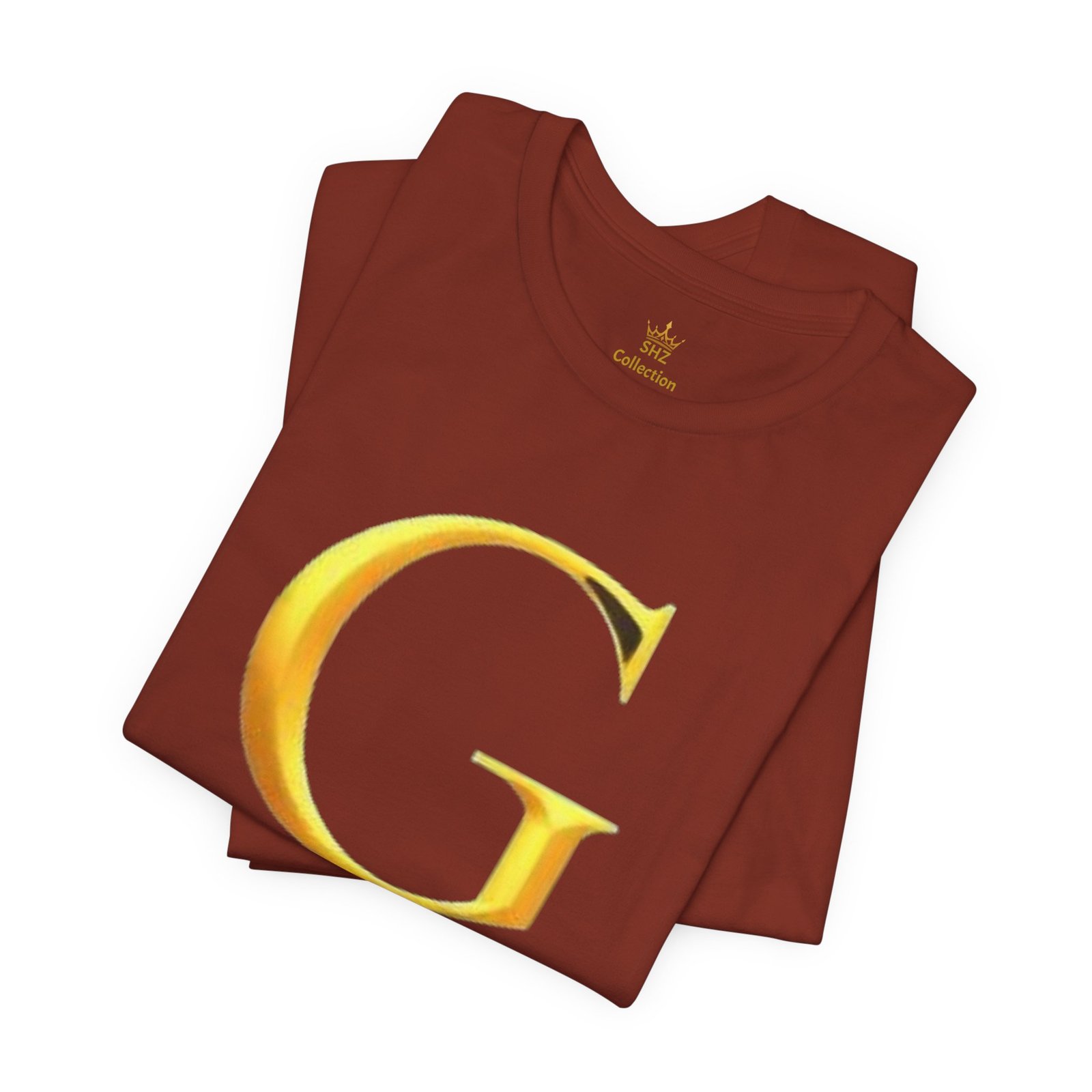 Gold Letter G T-Shirt — Monogram Initial Tee - Image 11
