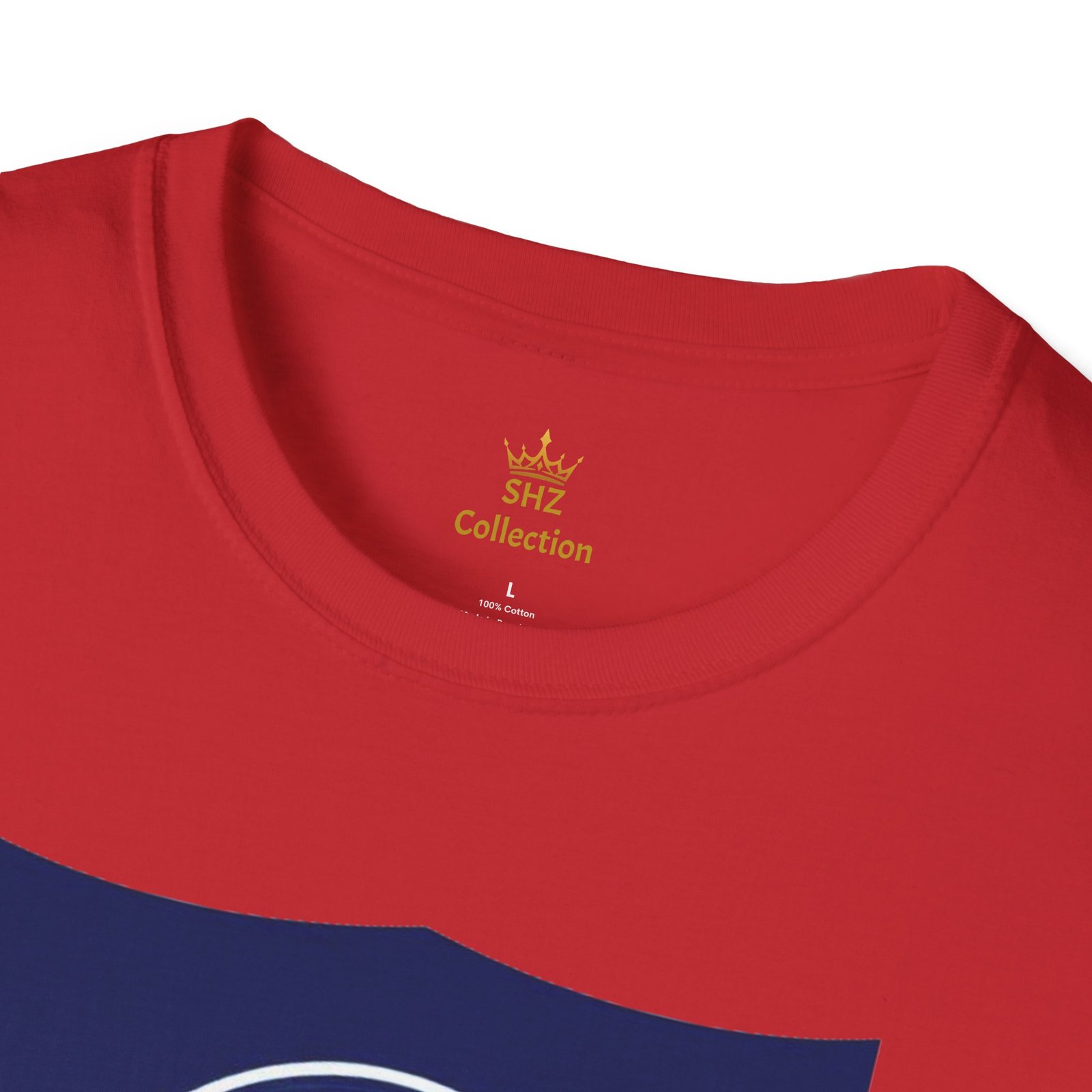 Shield Logo T‑Shirt — Navy Monogram 'S' with Red & White Stripe - Image 99