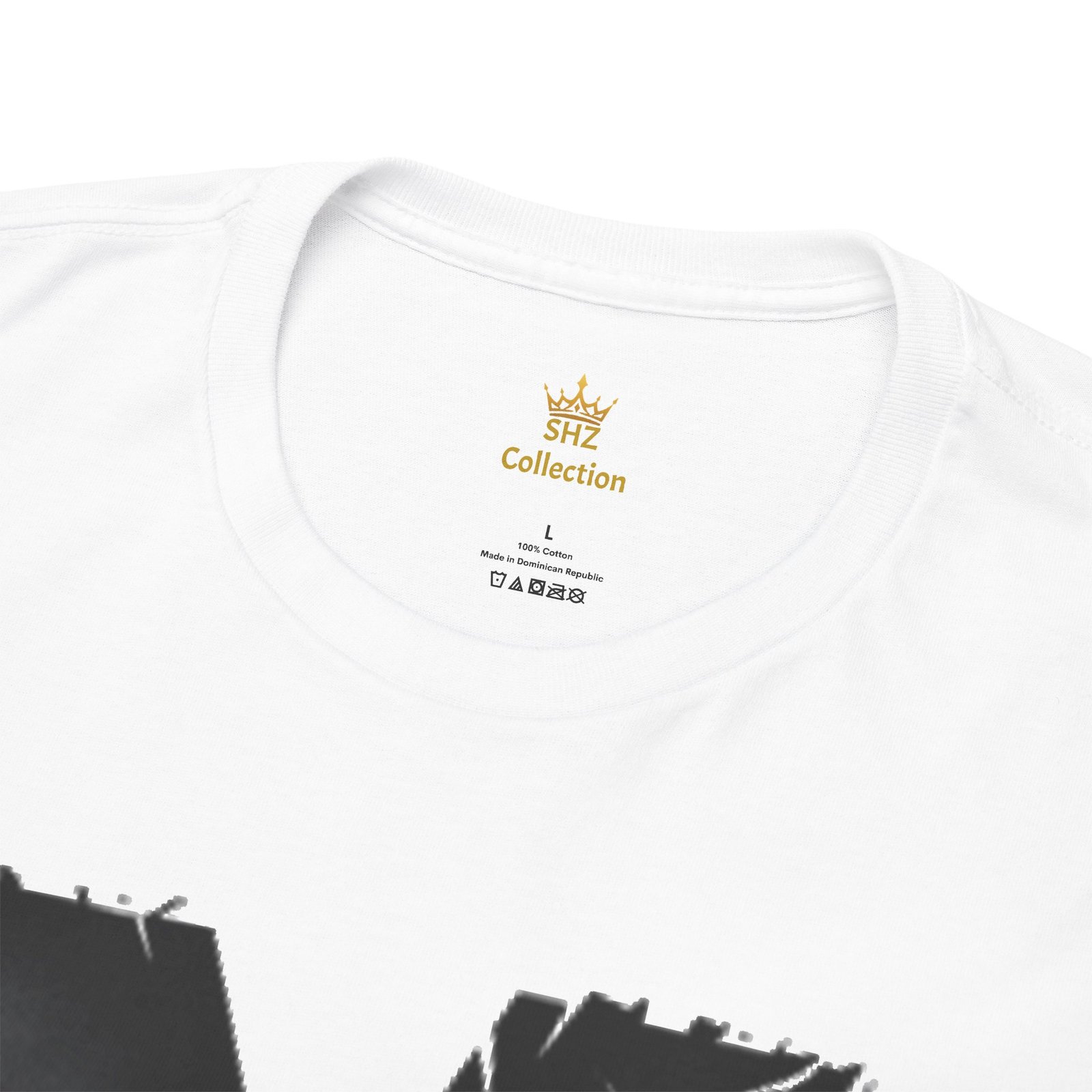Distressed Black 'M' Graphic Tee — Monogram Initial Shirt - Image 5