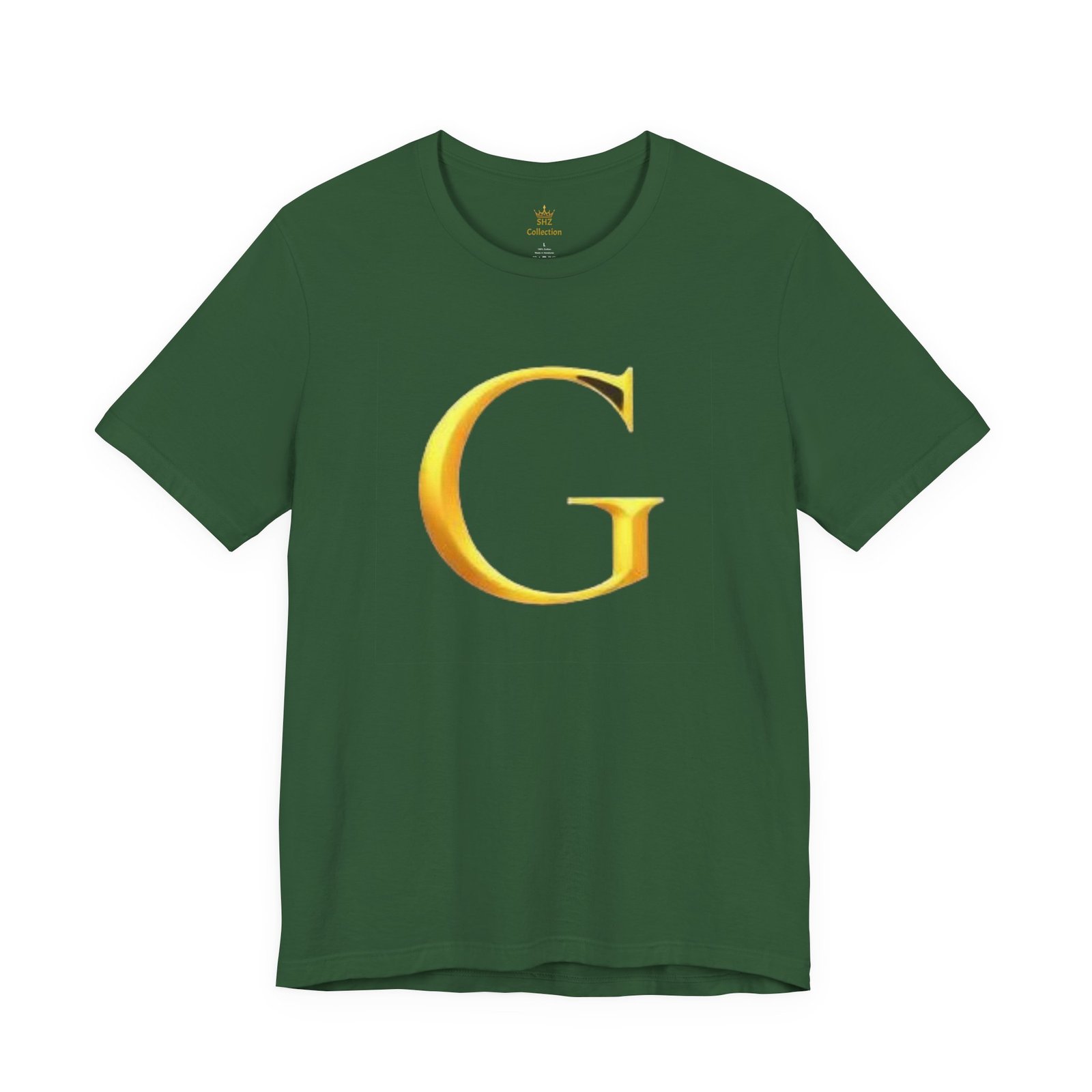 Gold Letter G T-Shirt — Monogram Initial Tee - Image 33