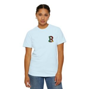 Floral Letter R Pocket T-Shirt — Botanical Monogram Tee