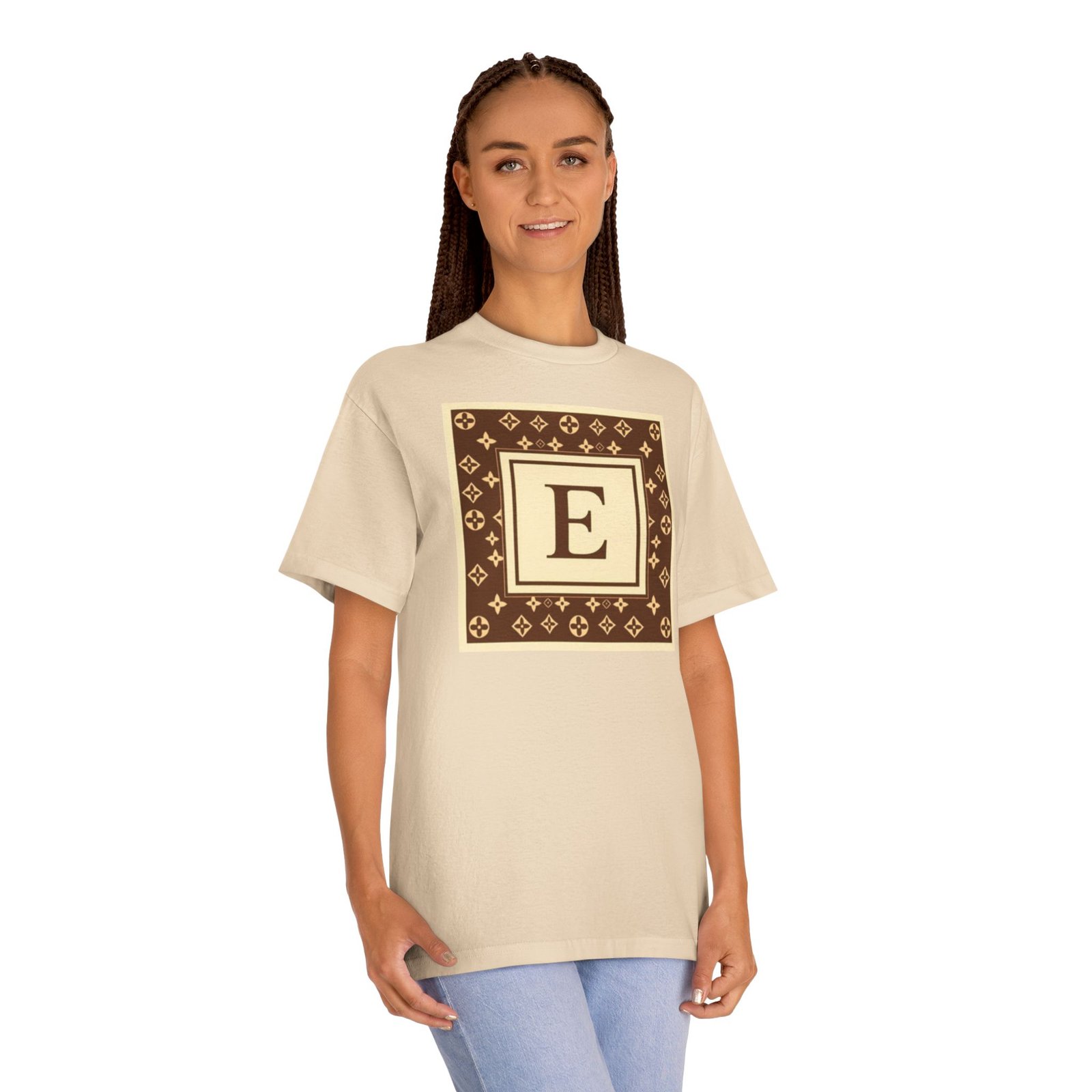 Monogram 'E' Luxury Pattern Tee - Image 18
