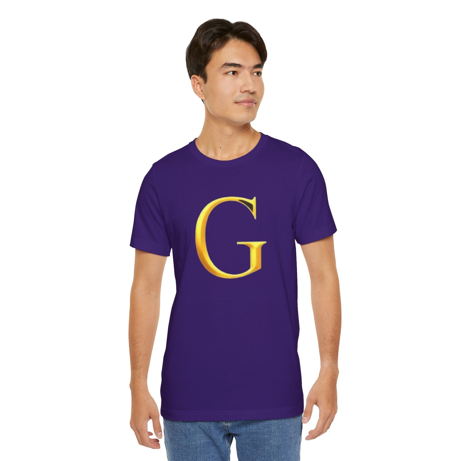 Gold Letter G T-Shirt — Monogram Initial Tee - Image 70