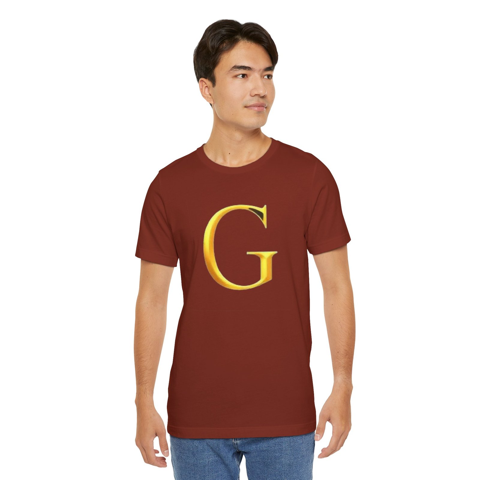 Gold Letter G T-Shirt — Monogram Initial Tee - Image 14