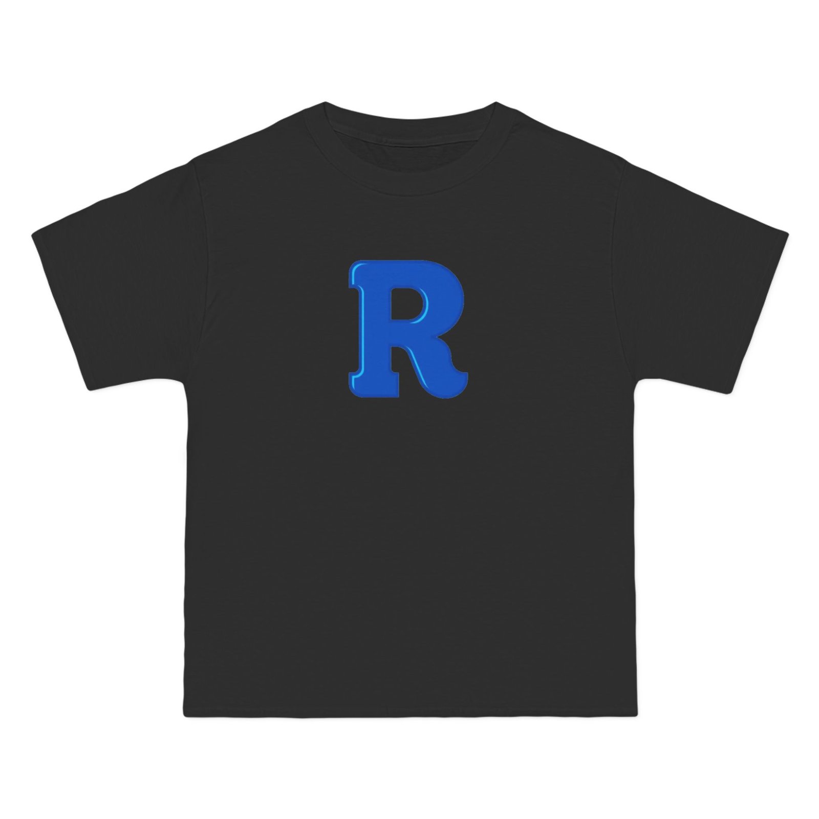 Blue Letter R Initial T-Shirt — Monogram Graphic Tee - Image 10