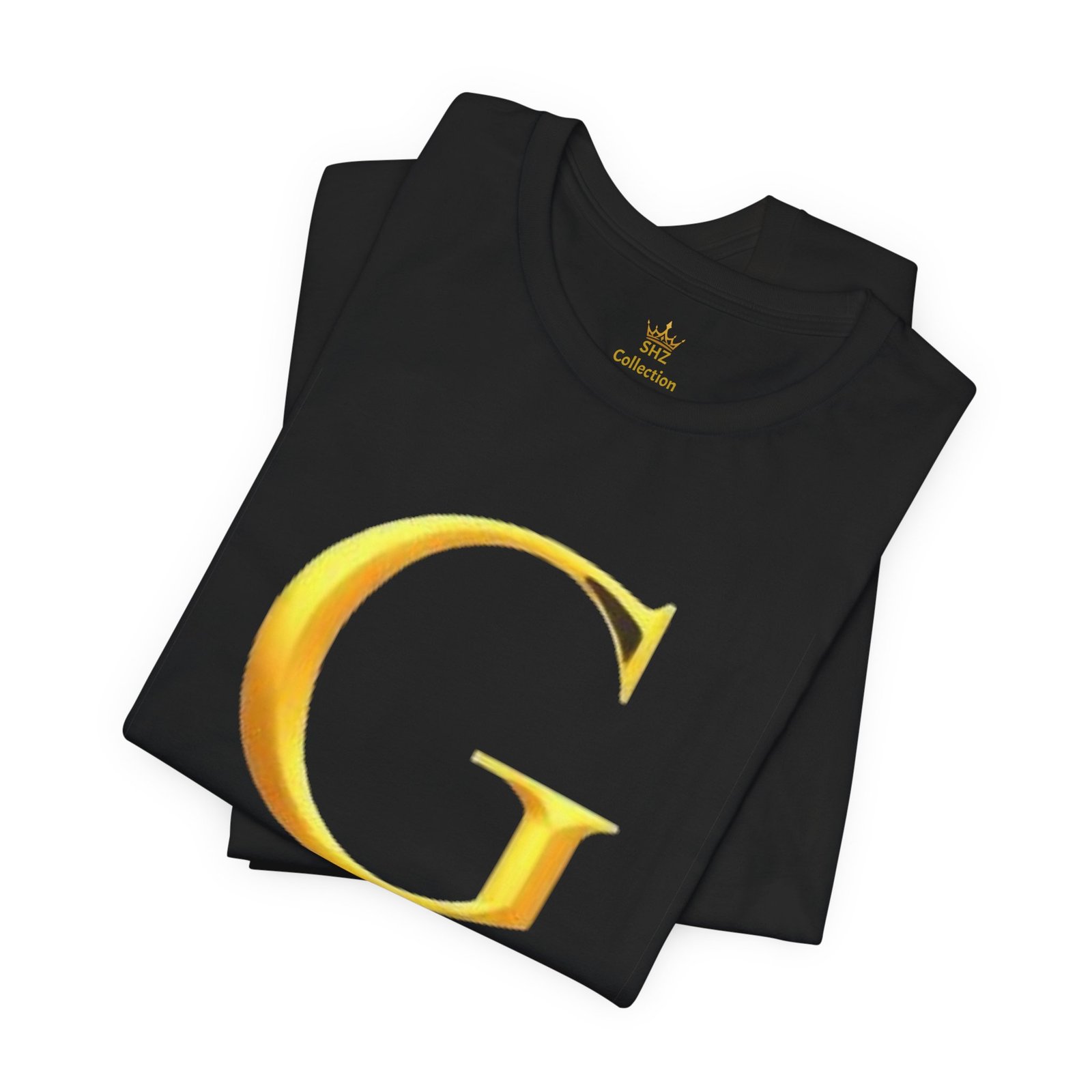 Gold Letter G T-Shirt — Monogram Initial Tee - Image 19