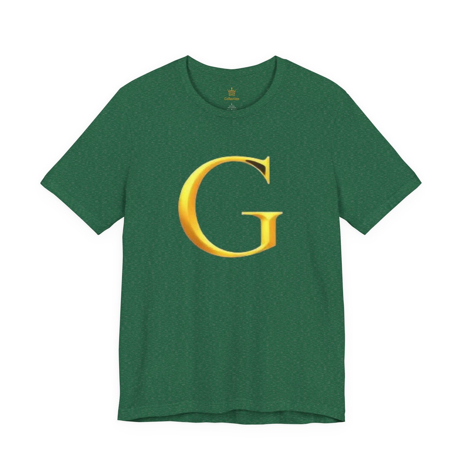 Gold Letter G T-Shirt — Monogram Initial Tee - Image 25