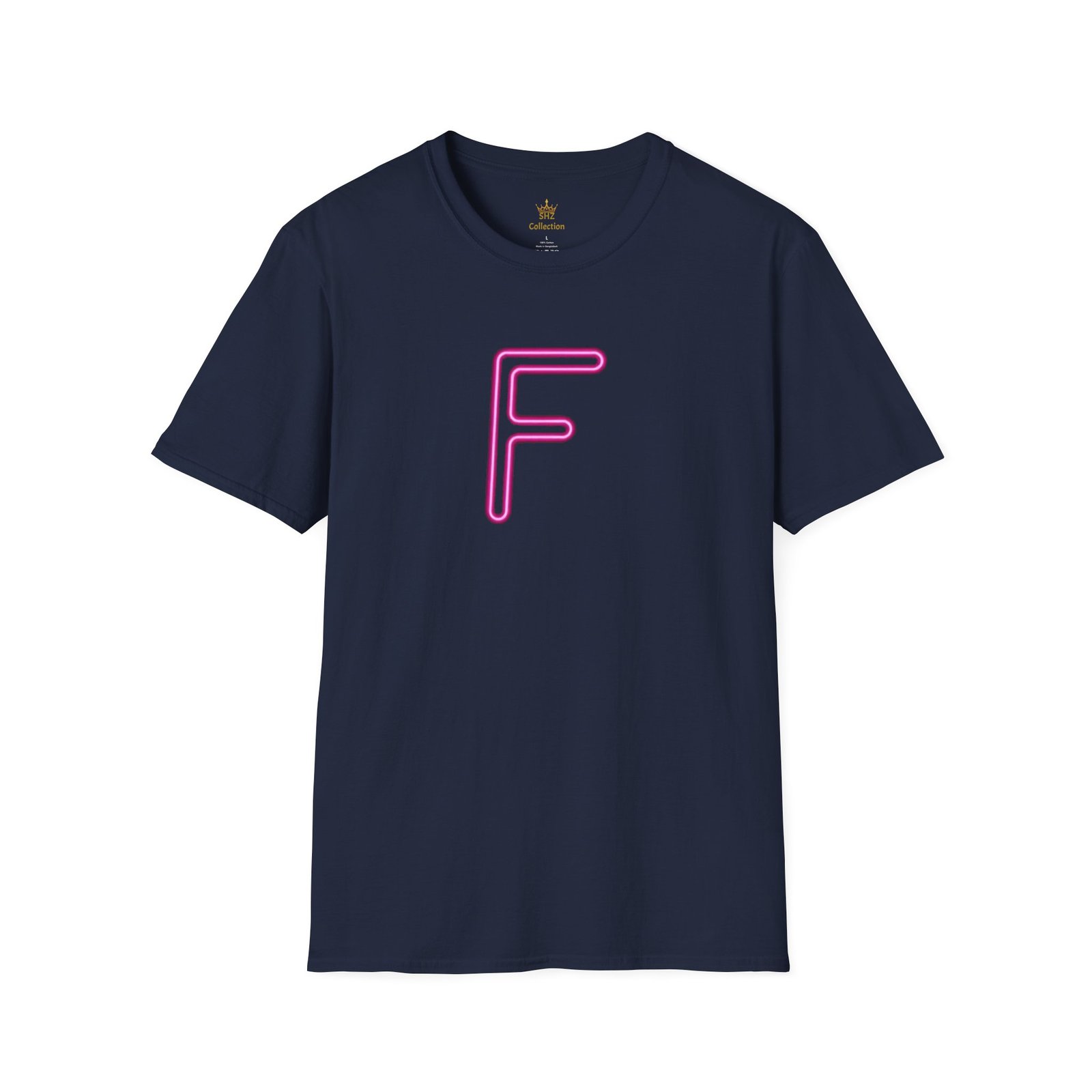 Neon Pink 'F' Graphic T-Shirt — Retro Letter Tee - Image 33