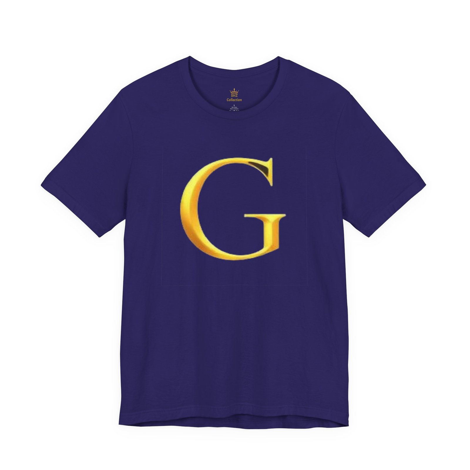 Gold Letter G T-Shirt — Monogram Initial Tee - Image 57