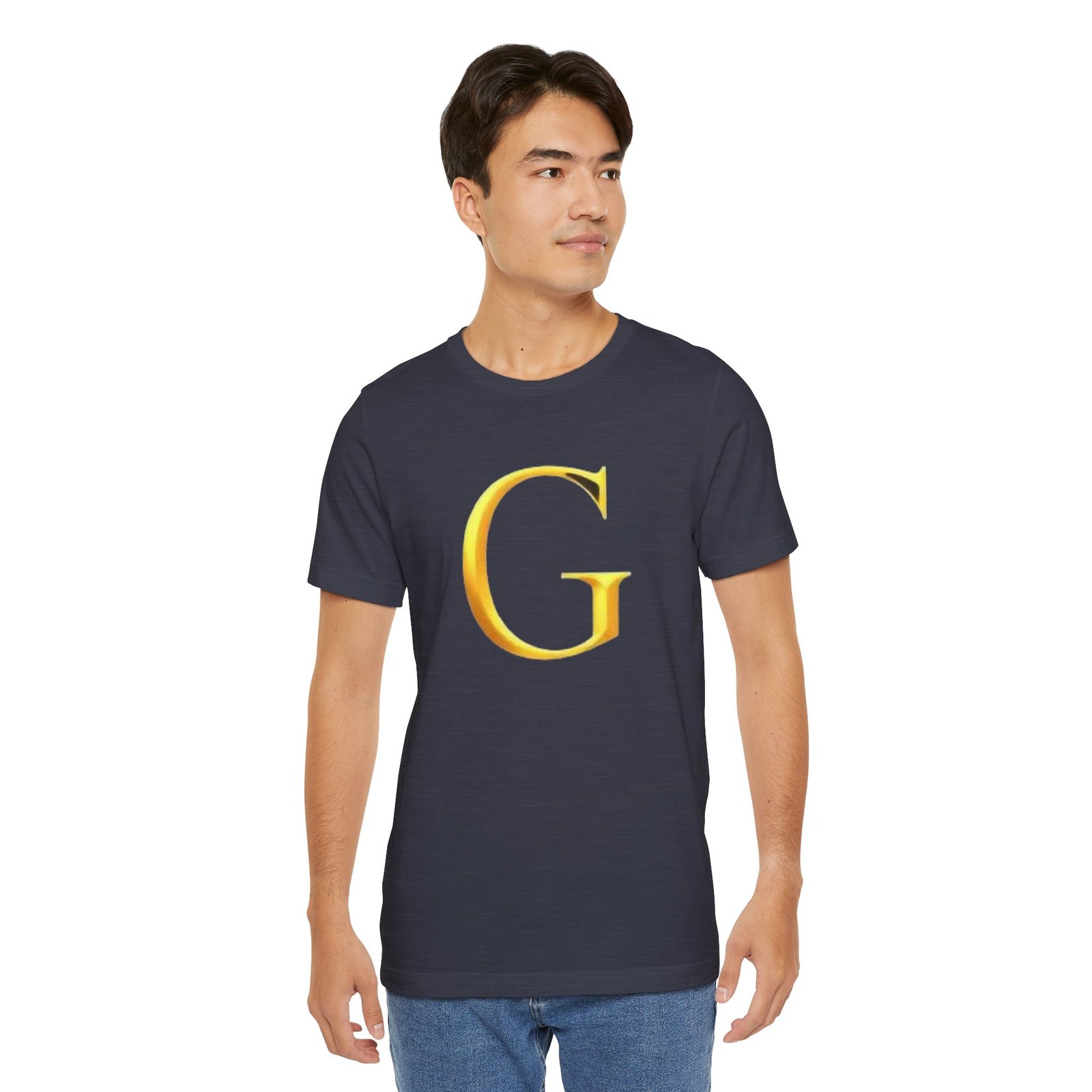 Gold Letter G T-Shirt — Monogram Initial Tee - Image 46