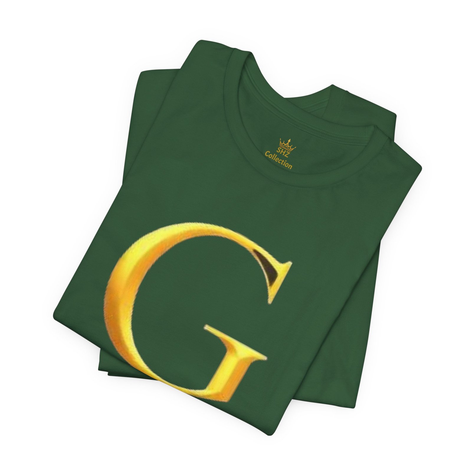 Gold Letter G T-Shirt — Monogram Initial Tee - Image 35
