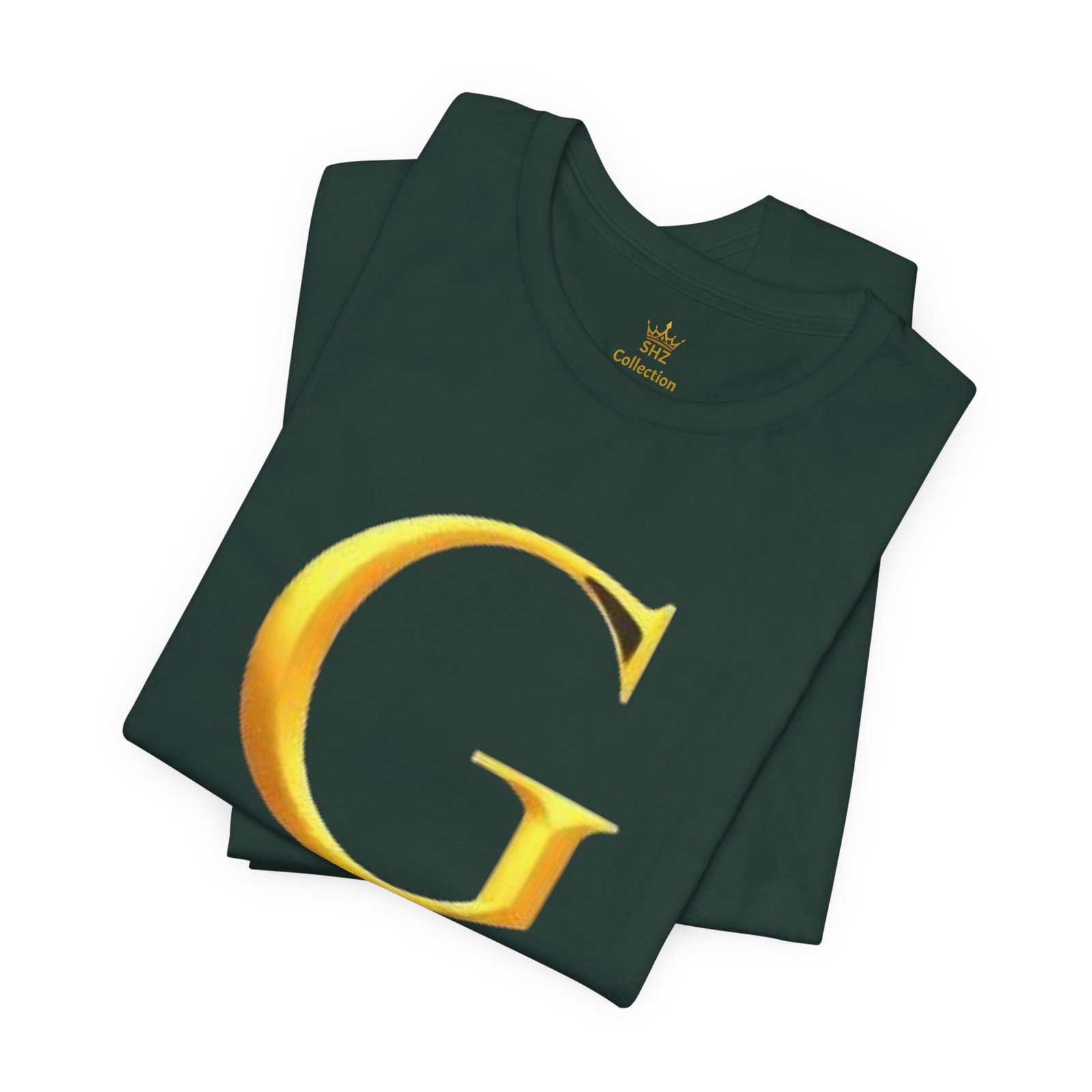 Gold Letter G T-Shirt — Monogram Initial Tee - Image 4