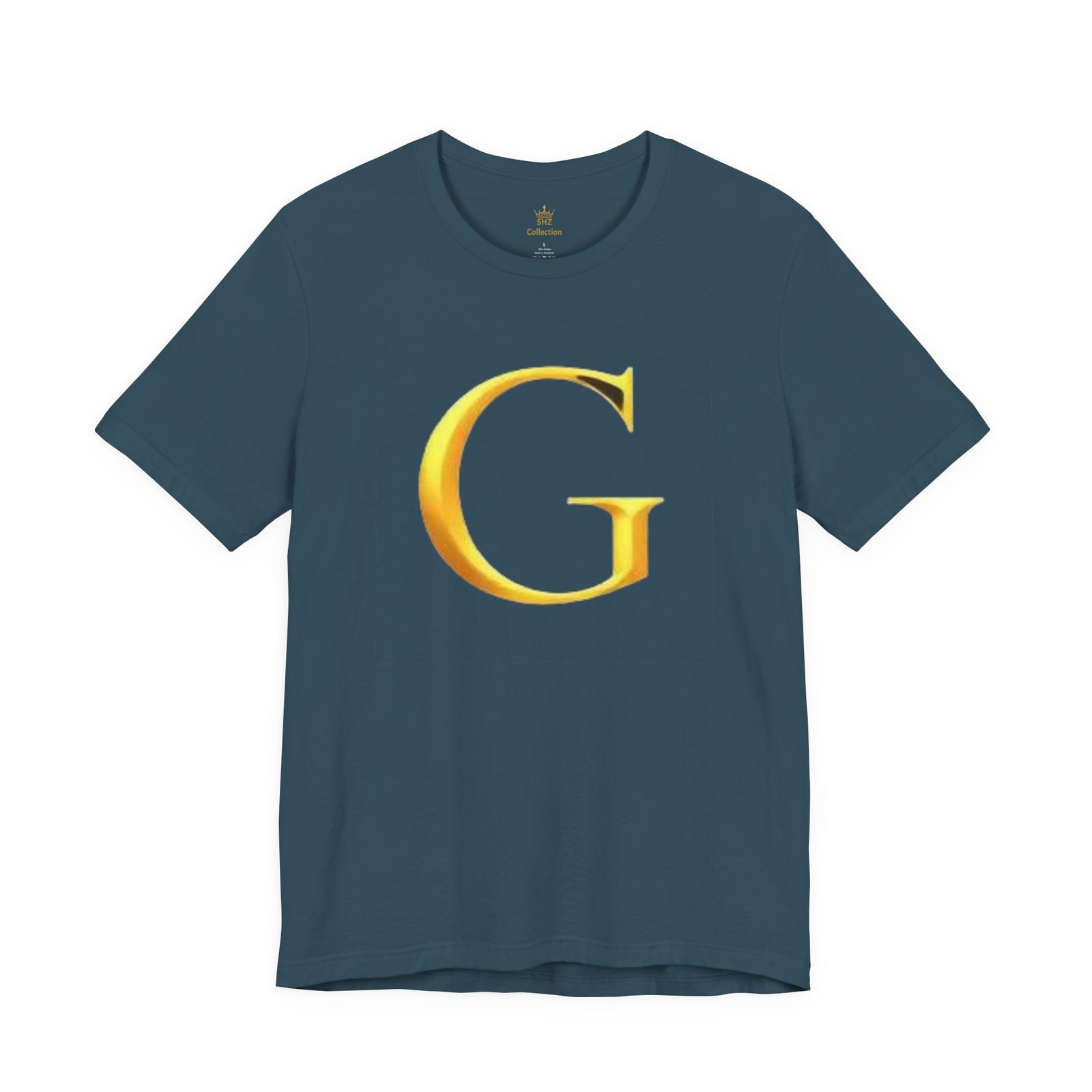 Gold Letter G T-Shirt — Monogram Initial Tee - Image 49