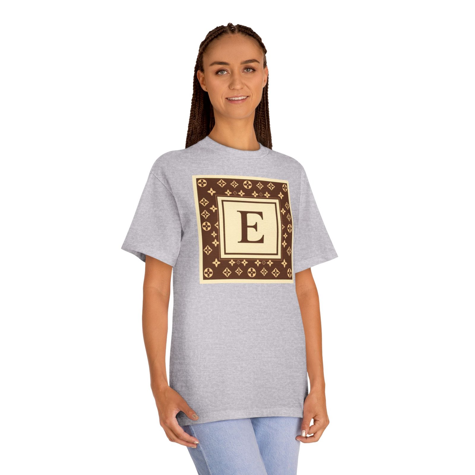 Monogram 'E' Luxury Pattern Tee - Image 13